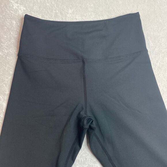 Zyia Black with Yellow and White strips on one leg Leggings Size 4 - Picture 1 of 6